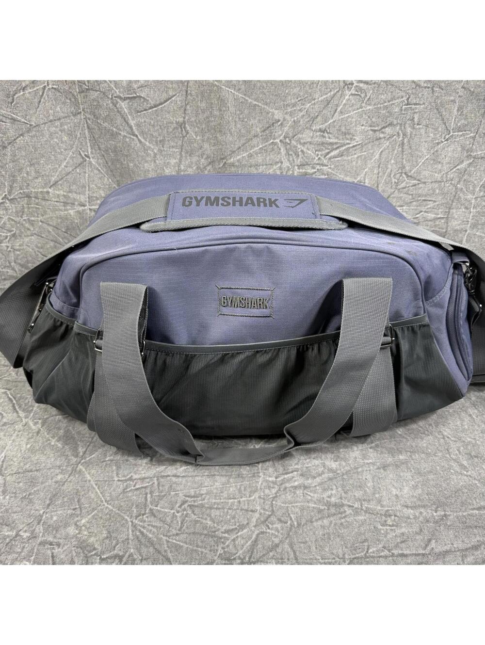 Gymshark Gym Bag Blue Gray Holdall Duffel Water Resistant